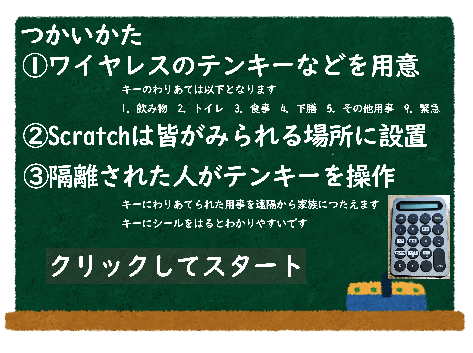 コロナ自宅隔離中ファミリーコール ~脱水予防機能つき~